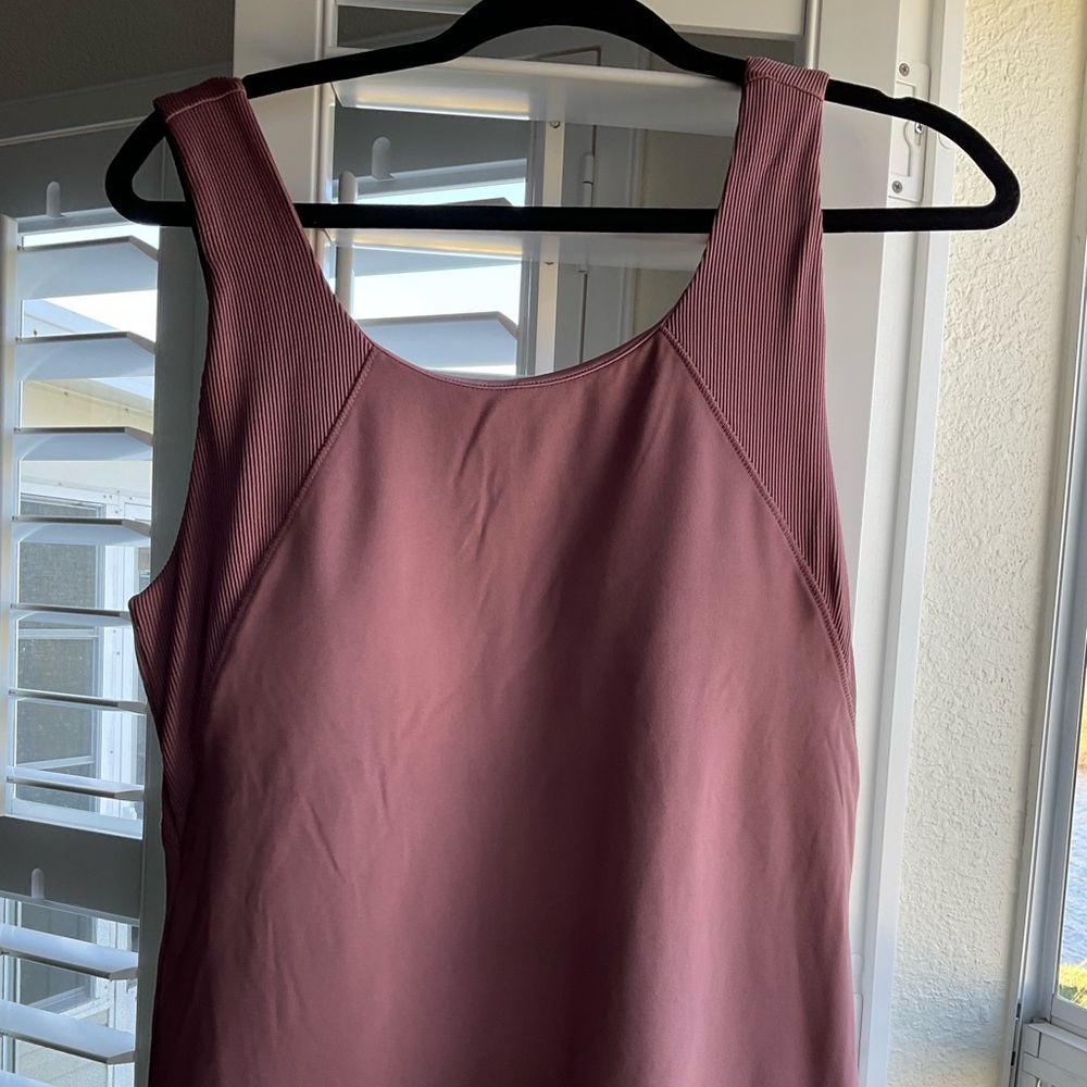 NWT Women’s RBX Active Tank, Dusty Rose, Medium, Built-In Bra